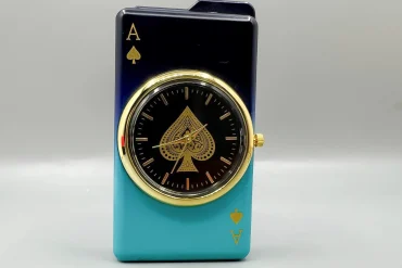 فندک لاکچری ساعت دار گازی | آبی سورمه ای|14040438