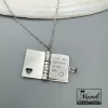 گردنبند دفترچه خاطرات طلایی و نقره ای زندگی|140405123 - Image 9