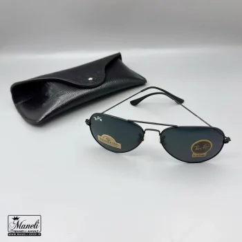 ست چرم و عینک Ray-Ban چهارتکه چرمسال | چرم طبیعی مشکی 14040523 - تصویر 2