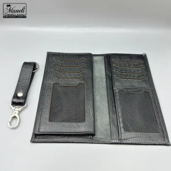 ست چرم و عینک Ray-Ban چهارتکه چرمسال | چرم طبیعی مشکی 14040523 - تصویر 6