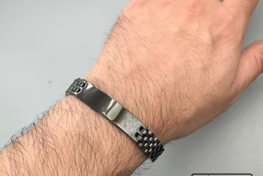 دستبند مردانه رولکس مشکی رنگ ثابت|14040531