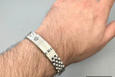 دستبند رولکس سیلور مردانه رنگ ثابت|14040545