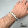 دستبند رولکس نقره ای مردانه رنگ ثابت|14040529