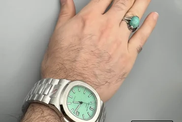 ساعت مردانه پتک فیلیپ صفحه سبزآبی مسترکوالتی | 140405117