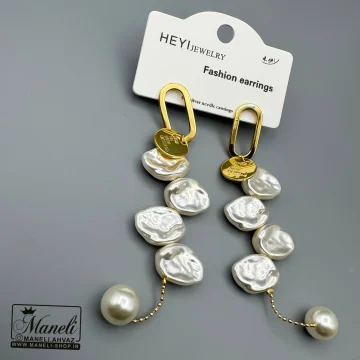 گوشواره آویزی مرواریدی زنانه |14040566 - Image 2