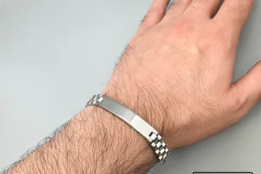 دستبند رولکس سیلور رنگ ثابت قابل کوتاه شدن|14040542