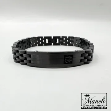 دستبند رولکس مردانه سیاه رنگ ثابت|14040532 - Image 4