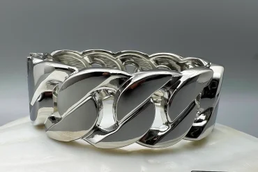 دستبند کارتیر زنانه آبکاری نقره |14040575