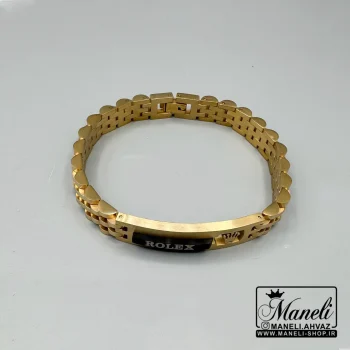 دستبند رولکس مردانه طلایی رنگ ثابت|14040547 - Image 6
