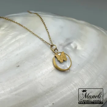 گردنبند زنانه پروانه رنگ ثابت ارزان|140405119