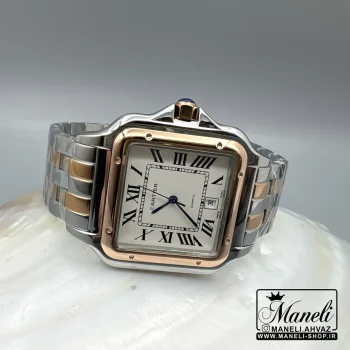 ساعت کارتیر مربعی مردانه رزگلد و سیلور|14040569