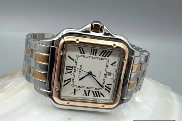 ساعت کارتیر مربعی مردانه رزگلد و سیلور|14040569