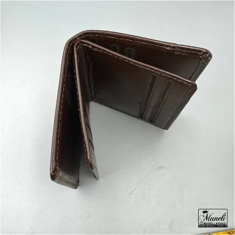 کیف جاکارتی چرم طبیعی پارما | قهوه ای و عسلی 14040606 - Image 4