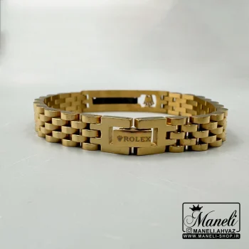 دستبند رولکس مردانه طلایی رنگ ثابت|14040547 - Image 4
