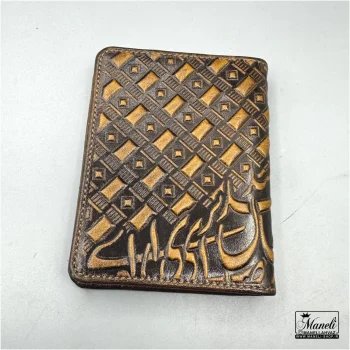 جاکارتی چرم طبیعی با طرح هنری و خطاطی 14040603 - Image 2