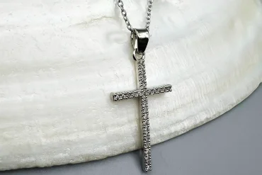 گردنبند زنانه رنگ ثابت صلیب|140405104