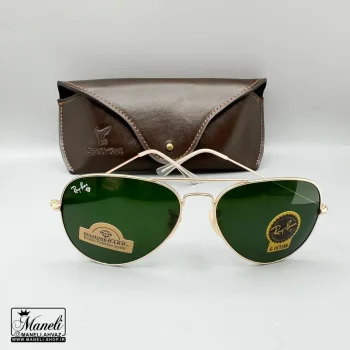 ست چرم 4 تکه و عینک Ray-Ban چرمسال | چرم طبیعی قهوه ای 14040522 - Image 2