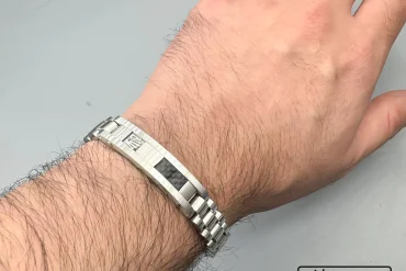 دستبند رولکس نقره ای رنگ ثابت|14040528
