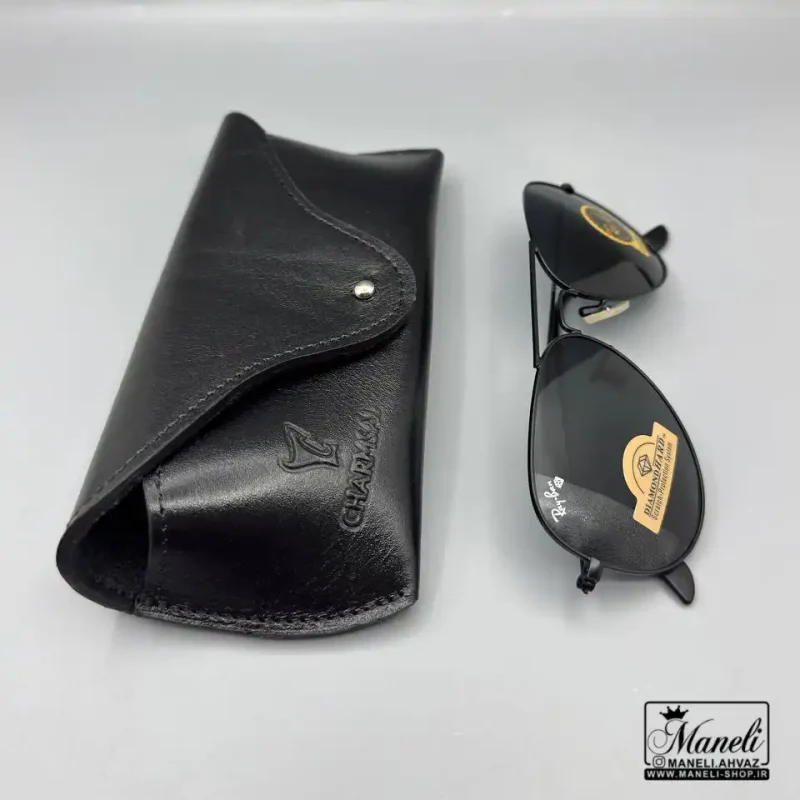 ست هدیه‌ای چرم و عینک Ray-Ban چرمسال | چرم طبیعی مشکی 14040520 - Image 5