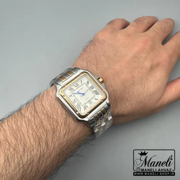 ساعت کارتیر مربعی مردانه رزگلد و سیلور|14040569 - Image 4