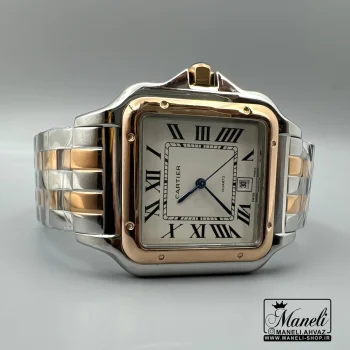 ساعت کارتیر مربعی مردانه رزگلد و سیلور|14040569 - Image 2