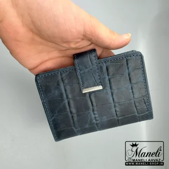 جاکارتی سورمه ای چرم دکمه دار|14040610 - Image 2