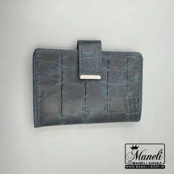 جاکارتی سورمه ای چرم دکمه دار|14040610 - Image 3