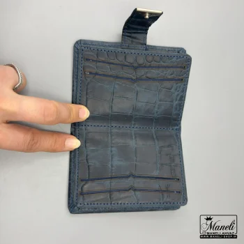 جاکارتی سورمه ای چرم دکمه دار|14040610 - Image 5