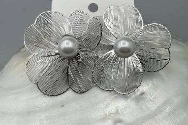 گوشواره نقره ای گل میخی رنگ ثابت|14040649