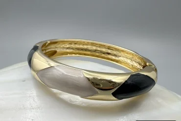 بنگل |دستبند زنانه مینا کاری شده|14040623