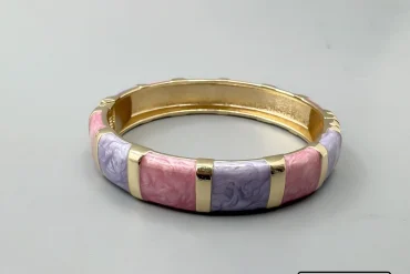 دستبند بنگل زنانه میناکاری شده|14040631