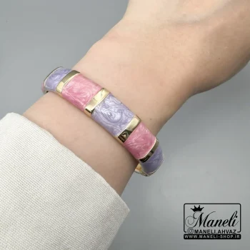 دستبند بنگل زنانه میناکاری شده|14040631 - Image 2