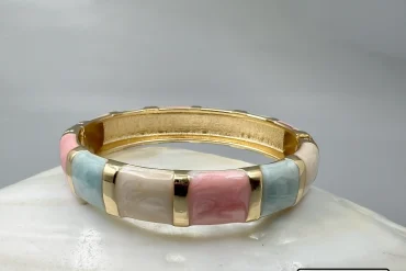 دستبند بنگل زنانه میناکاری شده|14040630