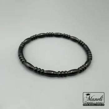 دستبند مردانه بنگل مردانه مشکی طرحدار|140406117 - Image 2
