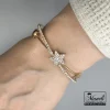 دستبند|بنگل زنانه نگین دار |140406122 - Image 2
