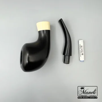 پیپ چوبی vauen مشکی ساده و کلاسیک 14040681 - Image 4