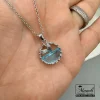 گردنبند دم وال و دریا استیل نقره ای رنگ ثابت |14040707 - Image 3