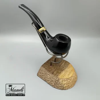 پیپ چوبی کلاسیک با حلقه نگینی | ساوینلی مشکی | 14040680
