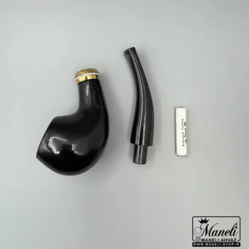 پیپ چوبی کلاسیک با حلقه نگینی | ساوینلی مشکی | 14040680 - Image 4