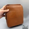 کیف دوشی عسلی چرم طبیعی|اداری |دستی|14040619 - Image 6