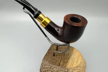 پیپ چوبی کاپیتان بلک قهوه ای با حلقه طلایی | 14040665