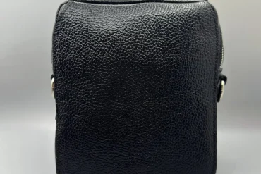 کیف دوشی و دستی مشکی چرم طبیعی|اداری |14040621