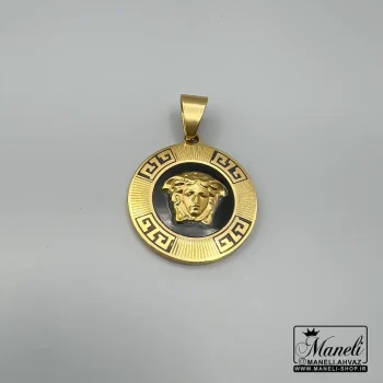 پلاک ورساچه ی رنگ ثابت مشکی طلایی|14040693 - Image 2