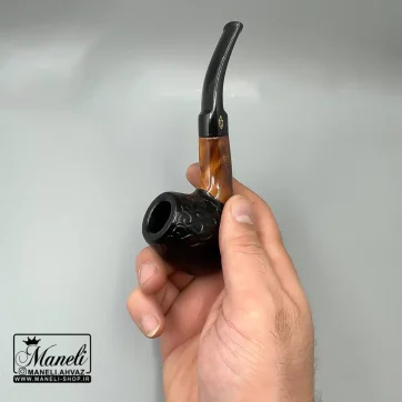 پیپ چوبی vauen مشکی ساده و کلاسیک