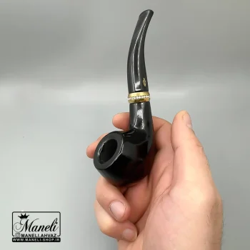 پیپ چوبی کلاسیک با حلقه نگینی | ساوینلی مشکی | 14040680 - Image 2