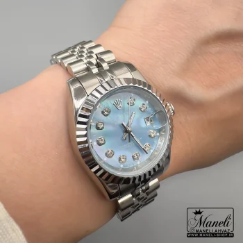 ساعت رولکس نقره ای صفحه آبی موتور ژاپن|14040696 - Image 3