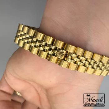 ساعت رولکس طلایی صفحه مشکی موتور ژاپن|140406102 - Image 4