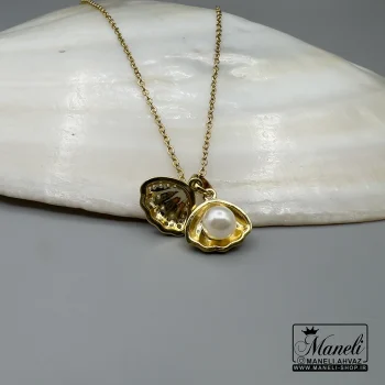 گردنبند زنانه صدف و مرواریدی رنگ ثابت|140406107