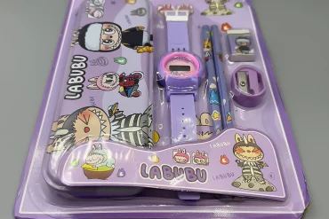 ست ساعت و لوازم تحریر دخترانه لبوبو |140406115