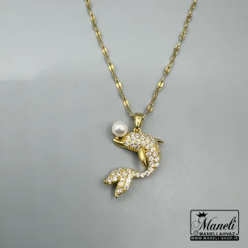 گردنبند وال مرواریدی نگین مخراج شده|140406106 - Image 2